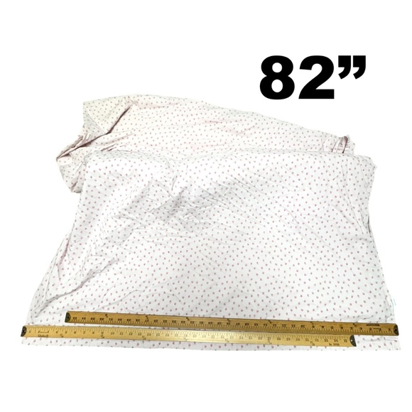 sheet 1 flat SHABBY CHIC rosebud pink tiny flowers 82x96 queen full cottagecore - Picture 14 of 16